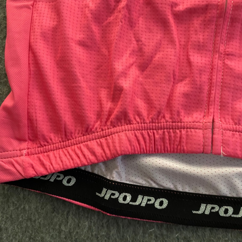 JPOJPO Cycling Jersey Womens Medium Blue Pink Colorblock Quick Dry Short Sleeve - Picture 5 of 12